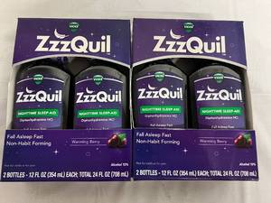 lot 99 image: 2 Twin Packs of ZzzQuil Sleep Aid