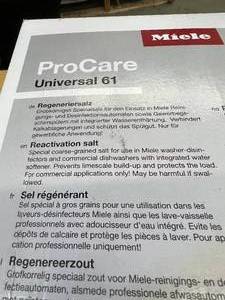 lot 41 image: NEW Miele ProCare Universal 61 13.2 lbs. Water Softener Regeneration Salt (dented box)