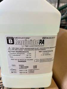 lot 46 image: 1 Case NEW Medivators ML02-0117 Rapicide PA Part B High-Level Disinfectant