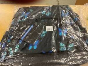 lot 78 image: NEW Nurse Mates NA00341 Midnight Butterfly Pattern Design Ultimate Nursing Bag - Black