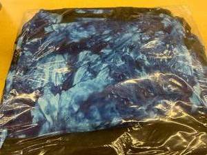 lot 80 image: NEW Nurse Mates NA00402 Tie Dye Crystals Pattern Design Ultimate Nursing Bag - Blue