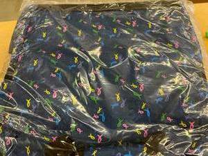 lot 76 image: NEW Nurse Mates NA00424 Ribbon and Hearts Pattern Design Ultimate Nursing Bag - Blue