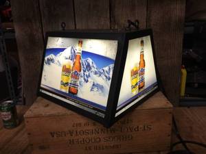 lot 242 image: Coors Light Hanging Light - LED
