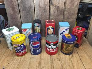 lot 251 image: Group Vintage Collector Tins