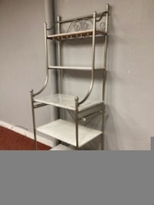 lot 114 image: Sturdy, good quality bakers rack