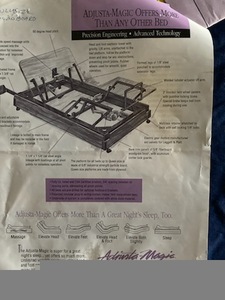 lot 01 image: Adjusta - Magic signature series electric adjustable massage bed