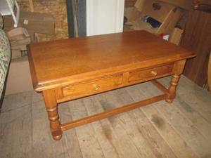 lot 37 image: (G1) Wood Coffee Table with 2- Draw...