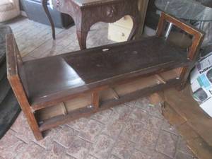 lot 52 image: (G1) Vintage Bench - Missing Drawer...
