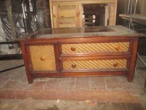 lot 62 image: (G1) Coffee Table with 2 Drawers an...