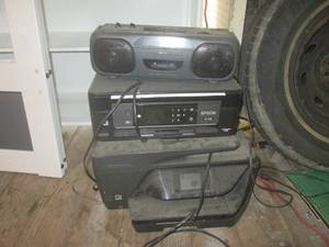 lot 83 image: (G1) 2 Printers and Radio...