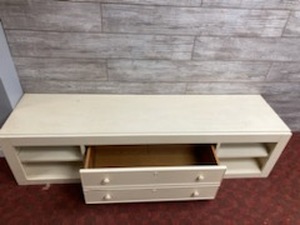 lot 116 image: Low frame dresser  storage drawer