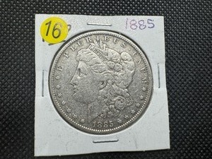 lot 16 image: 1885 Morgan Silver Dollar