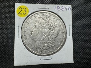 lot 23 image: 1889-O Morgan Silver Dollar