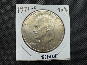 lot 46 image: 1971-S 40% Silver Eisenhower Dollar
