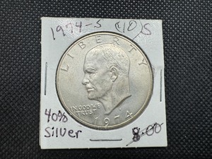 lot 47 image: 1974-S 40% Silver Eisenhower Dollar