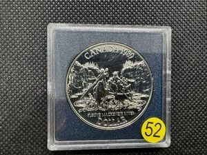 lot 52 image: 1989 90% Uncirculated Canadian Silver Dollar