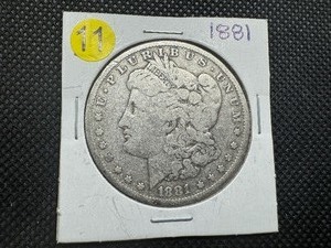 lot 11 image: 1881 Morgan Silver Dollar