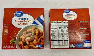 lot 9 image: A. 2x 10oz Breaded Boom Boom Shrimp