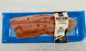 lot 15 image: E. Sockeye Salmon-Skin on Fillet - See Description for weight 