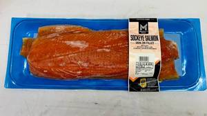 lot 17 image: E. Sockeye Salmon-Skin on Fillet - See Description for weight 