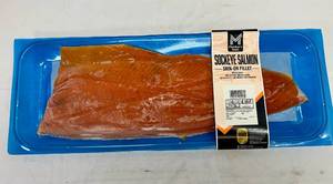lot 22 image: E. Sockeye Salmon-Skin on Fillet - See Description for weight 