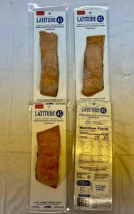 lot 24 image: E. 4x 4oz 45 Latitude 45 Smoke Roasted Atlantic Salmon-Ready to Eat