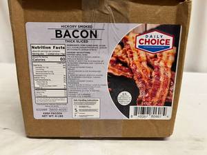 lot 41 image: U. 6lbs Hickory Smoked Bacon-Thick Sliced