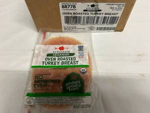 lot 43 image: A. 12x 6oz Packages of Oven Roasted Turkey Breast