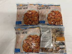 lot 50 image: C. 4x 16oz Fully Cooked Mussel Meat