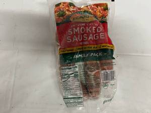 lot 56 image: G. 39oz Smoked Sausage-Family Pack