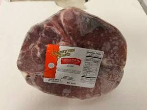 lot 66 image: K. 6.41lbs Fully Cooked Smoked Ham