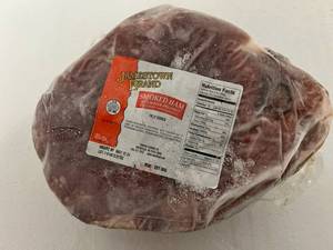 lot 75 image: K. 6.1lbs Fully Cooked Smoked Ham