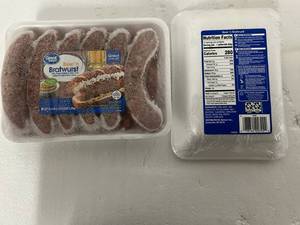 lot 87 image: G. 2x 45.6oz Beer n Bratwurst(12per Package)