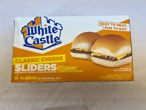 lot 89 image: A. 16 White Castle Sliders(8-Two Packs)