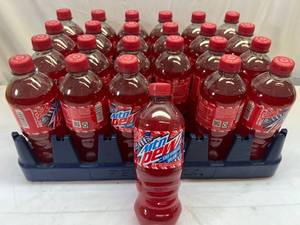 lot 125 image: 24x 20oz Bottles Mountain Dew-Star Spangled Splash