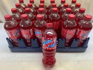 lot 128 image: 24x 20oz Bottles Mountain Dew-Star Spangled Splash