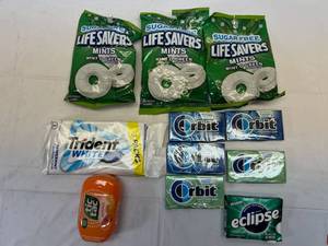 lot 153 image: KK. Asst. Gum, TicTacs & Sugar Free Life Savers
