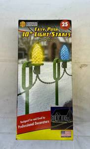 lot 186 image: MM. 25 Commercial Grade Hardware Easy Push 10 Light Stakes