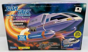 lot 7 image: Misc. STAR TREK  Next Generations Shuttlecraft Goddard (New In Open Box)