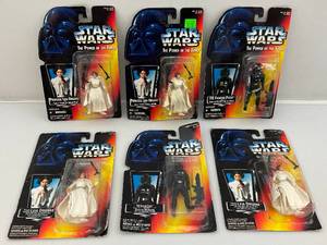 lot 26 image: Misc. STAR WARS Power Of The Force Action Figures (NIB) Packaging Beat Up A Little