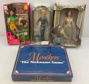 lot 70 image: Misc. Barbies & More (NIB) Barbie Boxes Beat Up