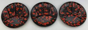 lot 178 image: Mid-Century Brutalist Sunburst Splatter Hand Made Ceramic