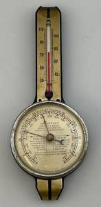 lot 186 image: Swift Anderson Wall Barometer  Thermometer 8 12
