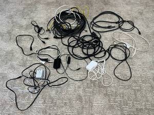 lot 62 image: Assorted Collection of Cables and Chargers