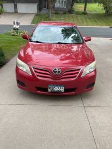 lot 1 image: 2011 Red Toyota Camry LE Sedan
