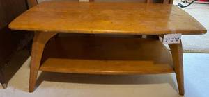 lot 179 image: Wooden Coffee Table with Lower Shelf - 36W x 19D x 16H