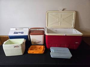 lot 97 image: Lot of Igloo Coolers and Ice Packs