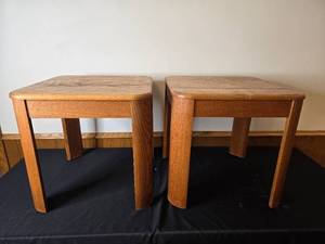 lot 102 image: Pair of Wooden Side Tables