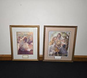 lot 117 image: Framed Religious Prints by Regina Antonia and MasterPeace Collection