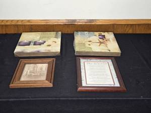 lot 119 image: Lot of 4 Framed Prints Including Artistic and Inspirational Themes